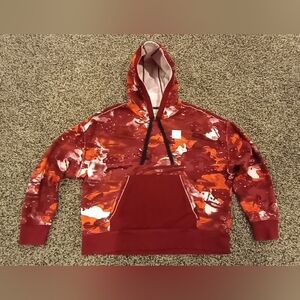 Under Armour Woman's Project Rock Printed Hoodie Size Meduim Red/White